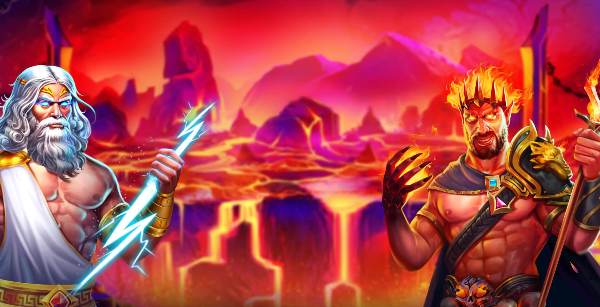 Zeus vs Hades — Hero-Banner auf ViperWin Casino